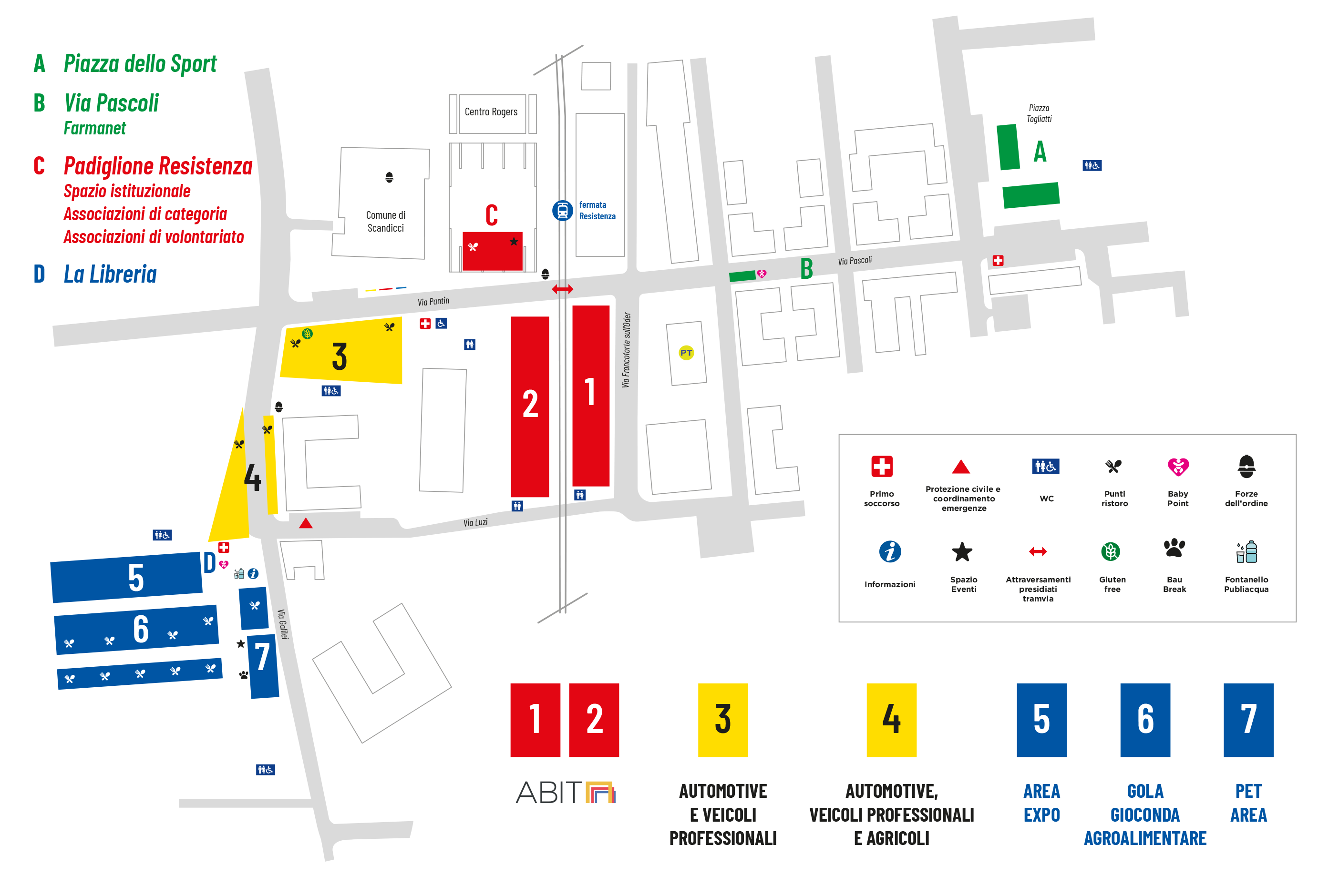 Mappa Scandicci Fiera 2026